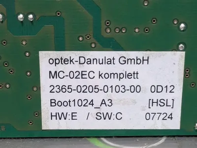 Optek MC-02EC Photometric Converter CPU Board 2365-0205-0103-00 Used