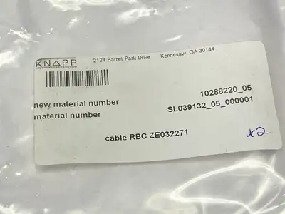 New | in-Stock Knapp Cable RBC ZE032271 SL039132_05_000001 LOT OF 17 Cable & Wire Michigan US | Maverick Industrial Sales #1395697