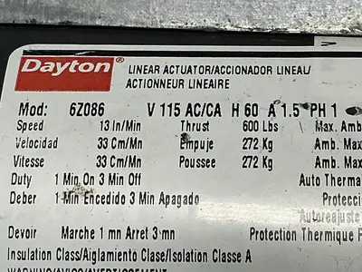 USED DAYTON 6Z086