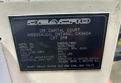 1999 DEACRO 653D /162C Slitters & Perforators, slitter rewinder | Mark One Machinery (23)