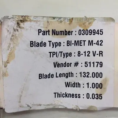 NEW FASTENAL 11 X 1 X 0.35 X 8/12 TPI M-42