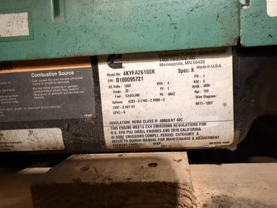 Used CUMMINS ONAN RV QG 4000 GENERATOR Generators Michigan US | Miedema Asset Management Group #1304358