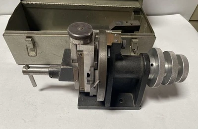 Threadwell Tangi-Matic Dresser Grinding Fixture in a Metal Box Made in USA