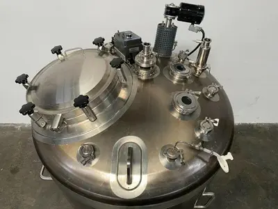 USED APACHE APACHE 1400 LITER STAINLESS STEEL PRESSURE VESSEL SINGLE WALL TANK W/ CONTROLLER