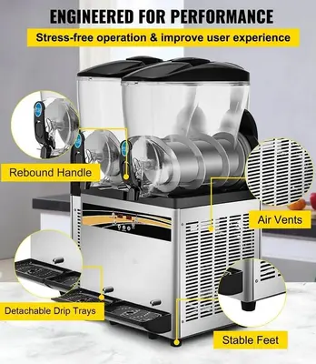 Slush Machine - 2 x 15 litre dispenser -