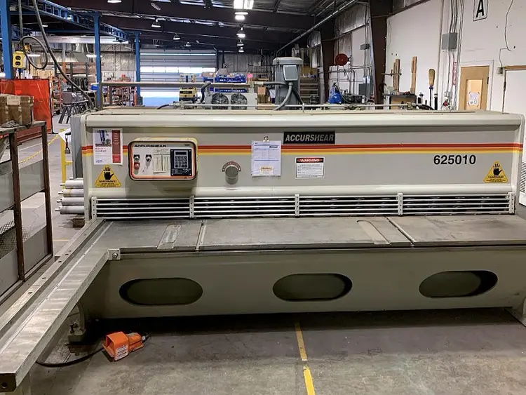 Used 1996 ACCURSHEAR 625010 Power Squaring Shears (Inch) Illinois US | Machine Factory Outlet #1264355