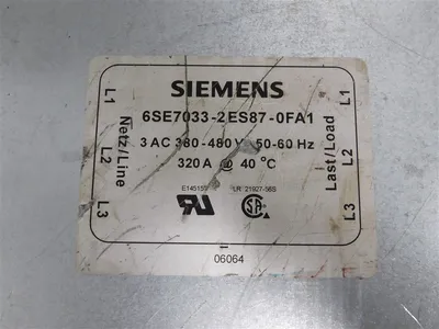 USED SIEMENS 6SE7033-2ES87-0FA1
