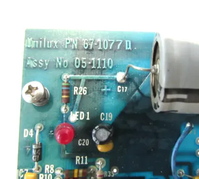 USED UNILUX 67-1077D PC BOARD 671077D