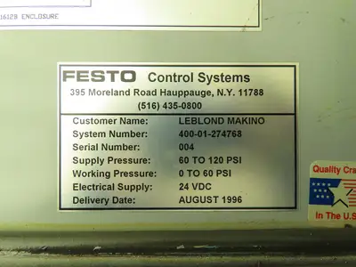 Festo 400-01-274768 Pneumatic Control System Double Acting Solenoid Valve