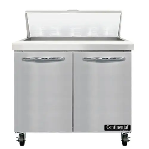 Continental SW36N10 36" Sandwich/salad Prep Table W/ Refrigerated Base, 115v