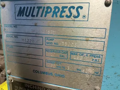 Used MULTIPRESS W4R87M Hydraulic Presses Ohio US | HGR 24 #1506949