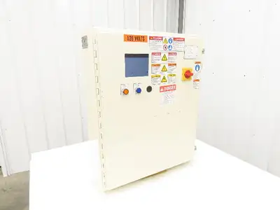 Hoffman A302408LP Electrical Enclosure 30x24x8" Control Panel  4.75x3.75" Cutout
