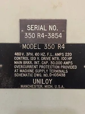 UNILOY 350R4 Blow Molders | Perry Equipment (12)