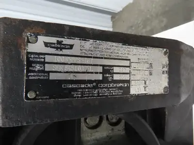Cascade Forklift Class 3 SideShift Fork Positioner Attachment 20"x 41" W 10000lb