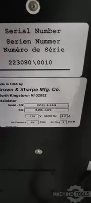 USED 1999 BROWN & SHARPE XCEL 9-15-9 DCC
