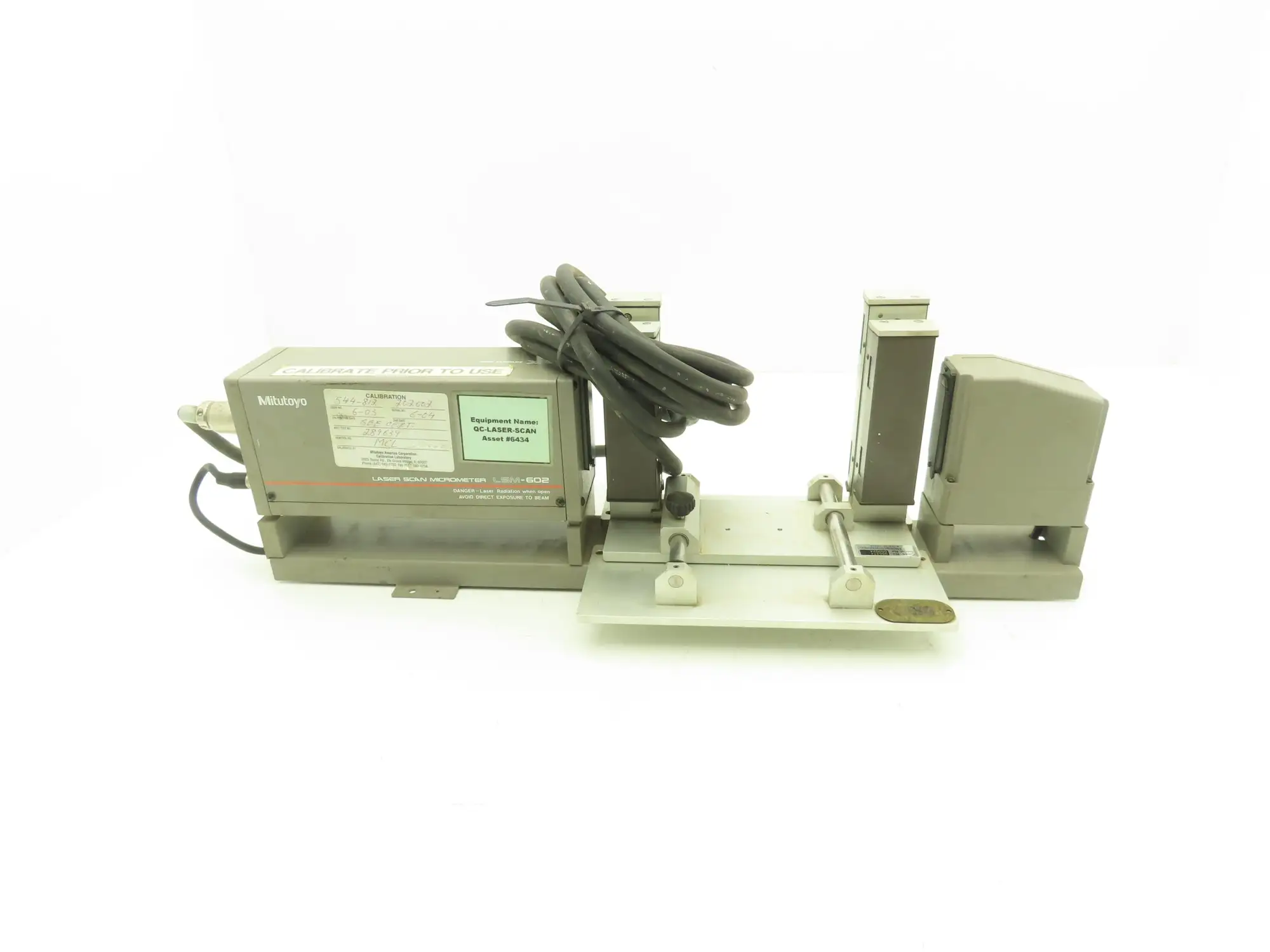 Mitutoyo LSM-602 Laser Scan Micrometer with Size Adapter