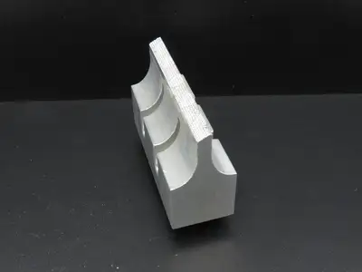 SH152 Ultrasonic Welding Horn Slotted Aluminum Plate 4"W x 2.6"H