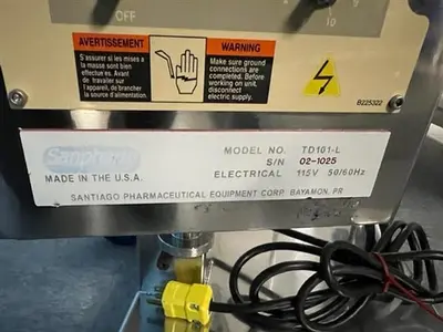 Sanpharm Systems model TE101-L stainless steel vibratory tablet deduster