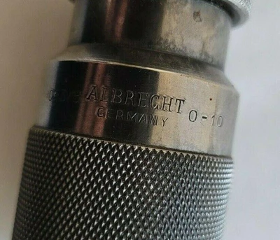 Keyless Chuck 0-3/8" ALBRECHT Germany 0-10 A0202 Jacobs Taper Bridgeport Mill