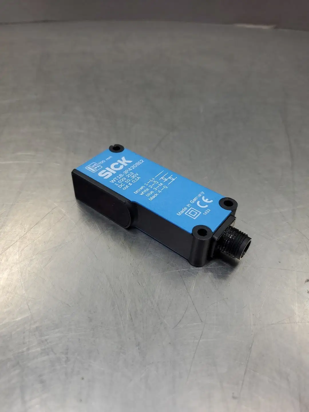 SICK WT18-3P420S12 Photoelectric Sensor, P/N:1029213, 10-30VDC. 5C-28/2