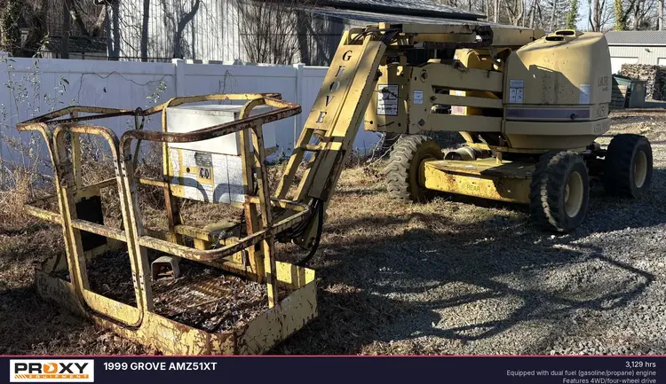 Used 1999 GROVE AMZ51XT Articulating Boom Lifts New Jersey US | Proxy Equipment #1382714