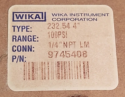 NEW WIKA 9745408