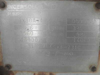 USED INGERSOLL RAND 3X8DA-4