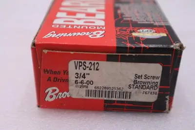 LOT OF 2 - Browning VPS-212 Two Bolt Pillow Block Ball Bearing 3/4” Bore #H470A