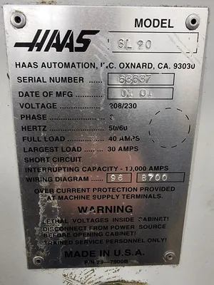 2001 HAAS SL-20 CNC Lathes | Bud's Equipment Sales (7)