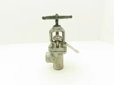 Edward 1049Y Right Angle Stop Valve 1" Socket Weld 3600 CWP 1830 PSI Rising Stem