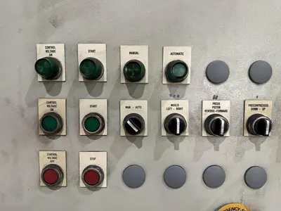HERTWICH ENGINEERING MODEL #HE-300-30/A SWARF PUCK BRIQUETTER PRESS MACHINE: STOCK #23344