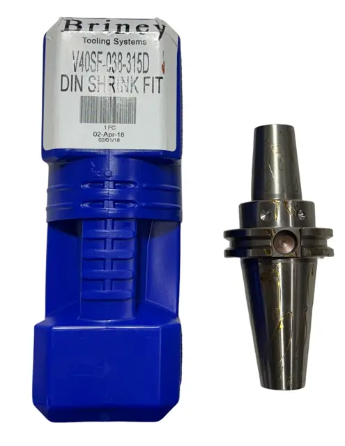 Briney CAT40 Shrink-Fit Tool Holder 3/8" Diameter 3.15" Protruding Length