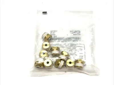 New | in-Stock SMC Straight Snorkel Pneumatic Joint LOT OF 10 Parts (Hydraulics and Pneumatics) Michigan US | Maverick Industrial Sales #1424649