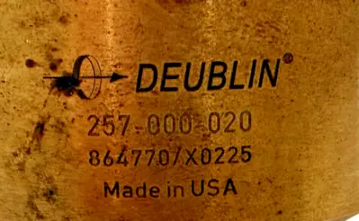 NEW DEUBLIN 257-000-020 ROTARY UNION 257000020