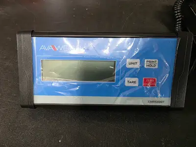 Used AvaTek Used AVAWEIGH 334RS400T 400lb Digital Treaded Receiving Scale with Remote Display - FG9 Platform Scales Illinois US | Falcon Restaurant Supply #1373549