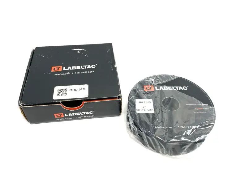 New | in-Stock LABELTAC MAGNETIC RACK LABEL 1" X 25' ROLL, WHITE Label Printers | Maverick Industrial Sales #1099045