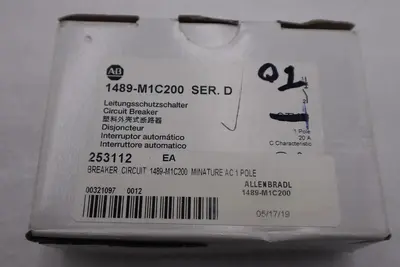 NEW OPEN BOX AB ALLEN BRADLEY 1489-M1C200 STOCK G677A
