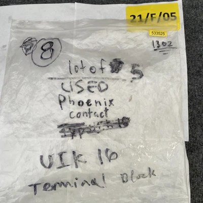 Used Phoenix Contact UIK16 Terminal Blocks California US | Davliegogo LLC #1705963