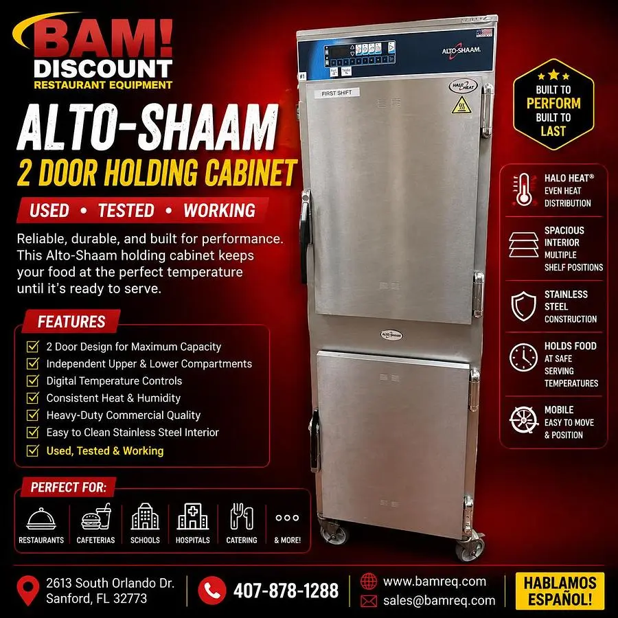 Used ALTO SHAAM 1200 - TH-III Hot Food Warming, Holding, & Transport Cabinets Florida US | BAM Discount Restaurant Equipment #1257177
