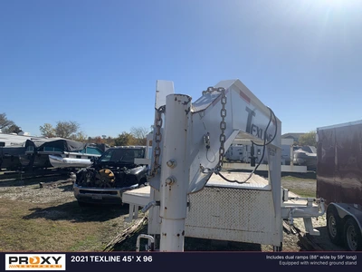 Used 2021 TEXLINE 45' X 96 Flatbed Trailers Texas US | Proxy Equipment #1377876