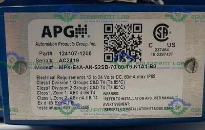 NEW APG MPX/E LEVEL AND TEMPERATURE TRANSMITTER 45PSI