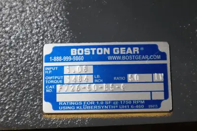 Boston Gear F726-50-B5-G Reducer NEW IN BOX STOCK G154