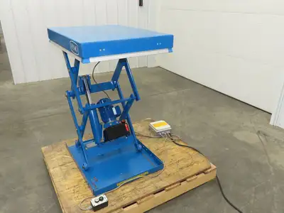 Hymo CXX4-8 Hydraulic Scissor Lift Table 400kg 880lb 36" Travel 24x31" 240V 3Ph