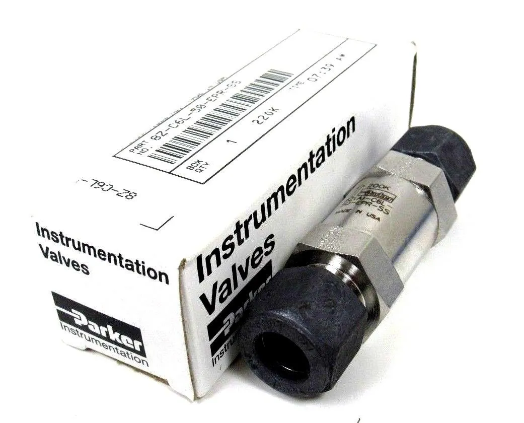 NEW PARKER 8Z-C6L-50-EPR-SS CHECK VALVE 8ZC6L50EPRSS
