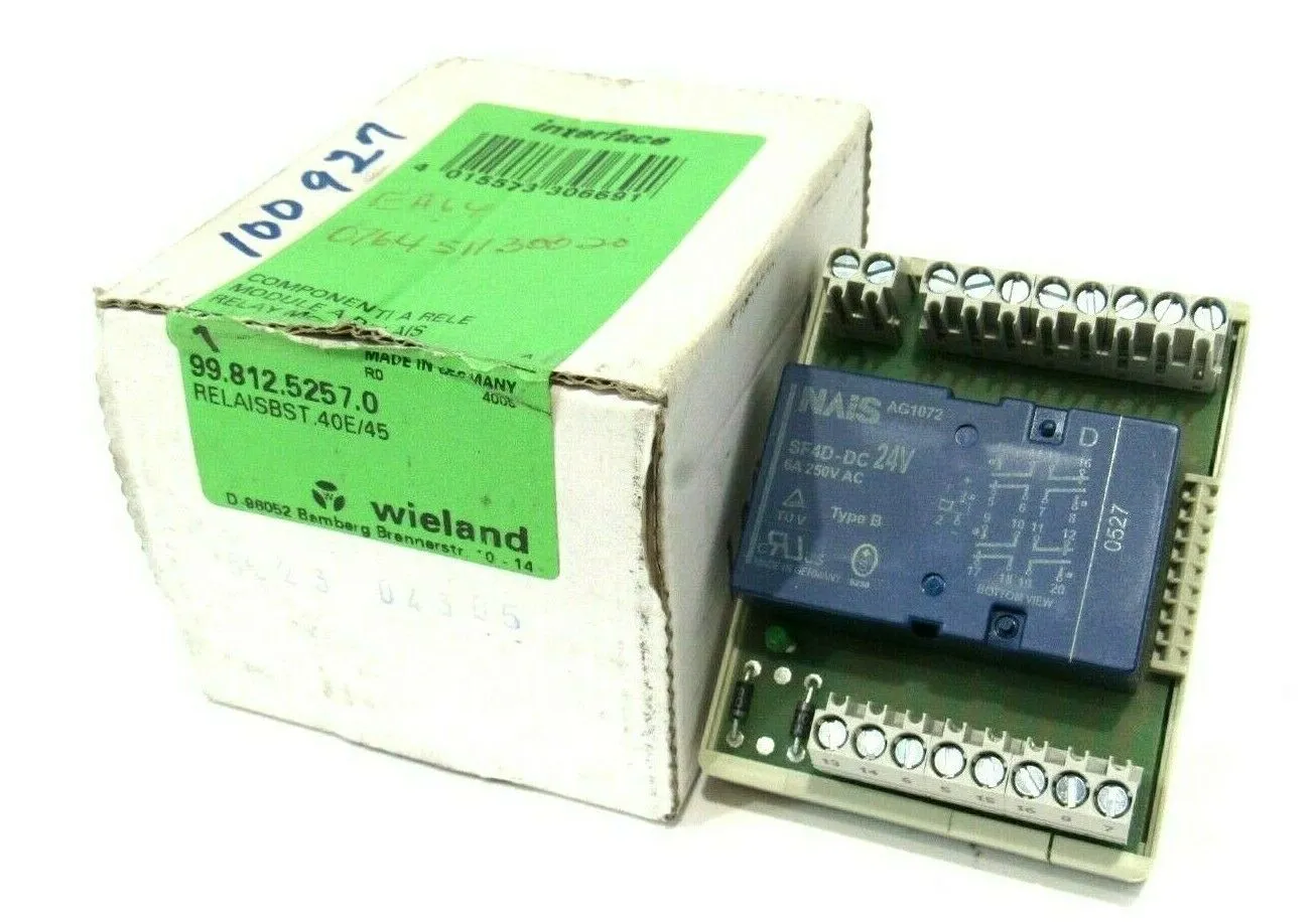 NEW WIELAND 99.812.5257.0 RELAY MODULE 9981252570
