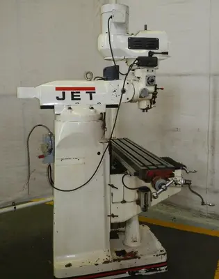 9" x 49" JET Vertical Milling Machine Model JTM-4VS,  3 HP