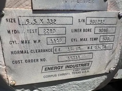 USED GEMINI / ENERGY INDUSTRIES FE332D-2