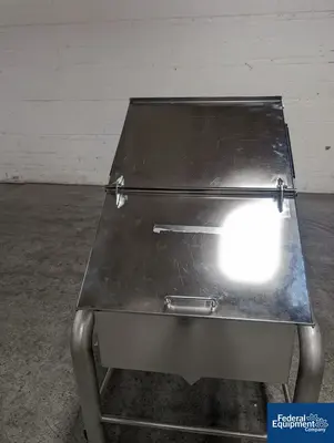N/A Portable Stainless Steel Powder Bin