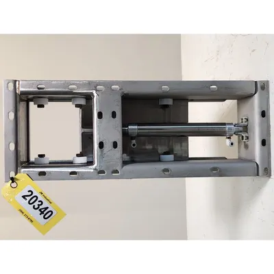 Used 6" Square Stainless Steel Pneumatic Slide Maintenance Gate Valve