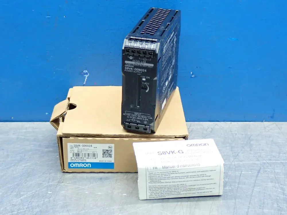 New | in-Stock OMRON S8VKG06024 DIN Rail Power Supplies Ohio US | HGR 24 #907541